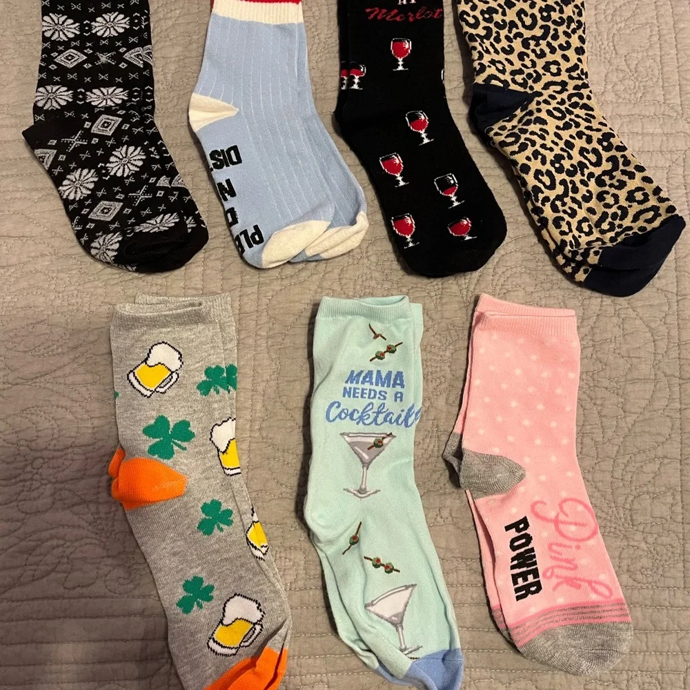 Women’s socks.  Lot of 7 pairs.  All washed but some never worn. EUC
